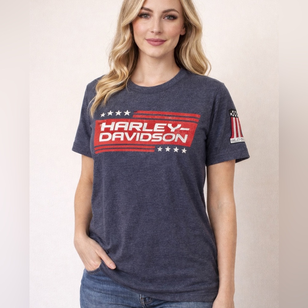 Harley-Davidson Cherokee NC Graphic T-Shirt Size M North Carolina Biker Tee